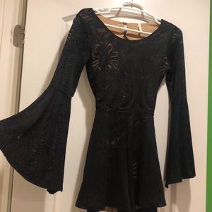 Black Lace Romper